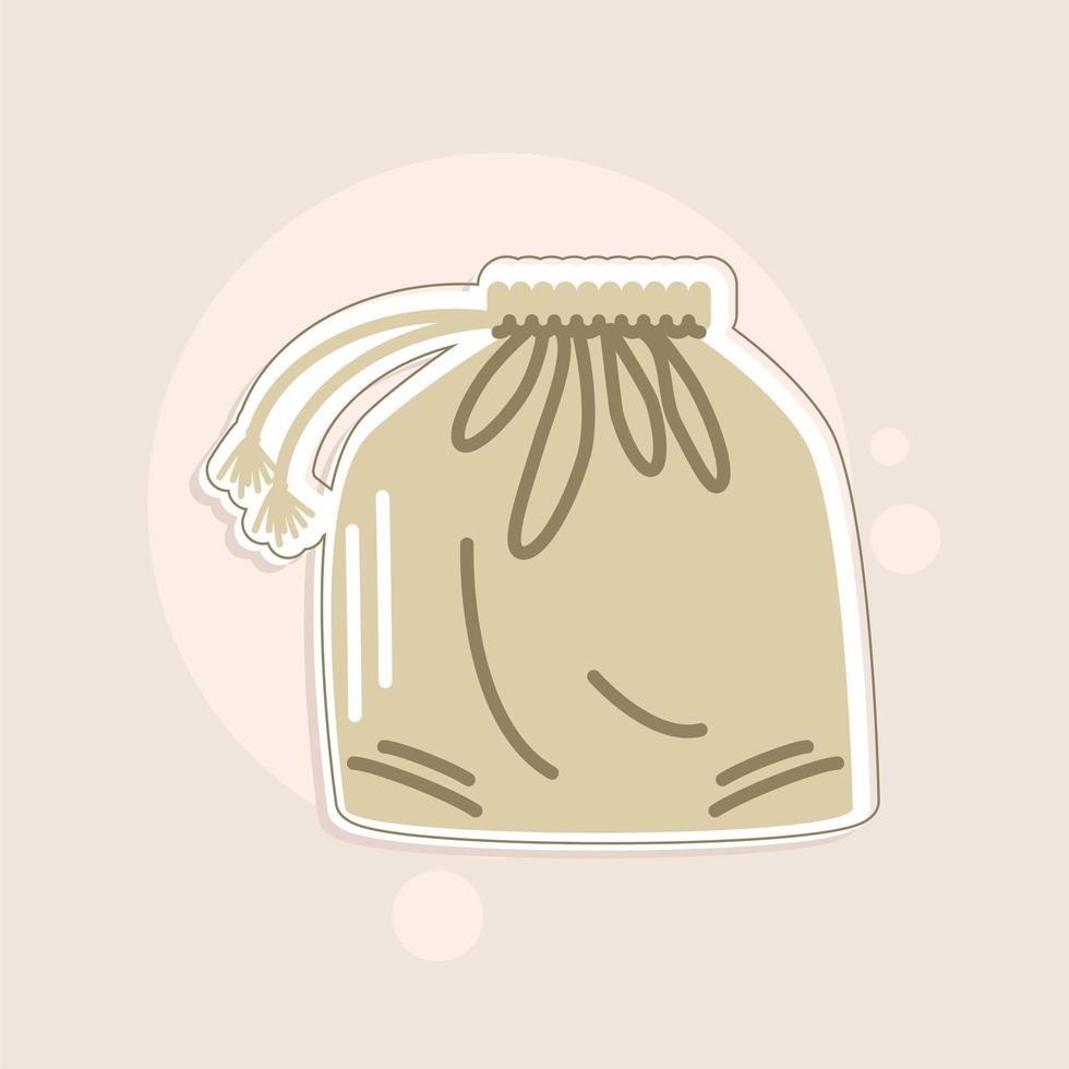 ecological bag accessory vector