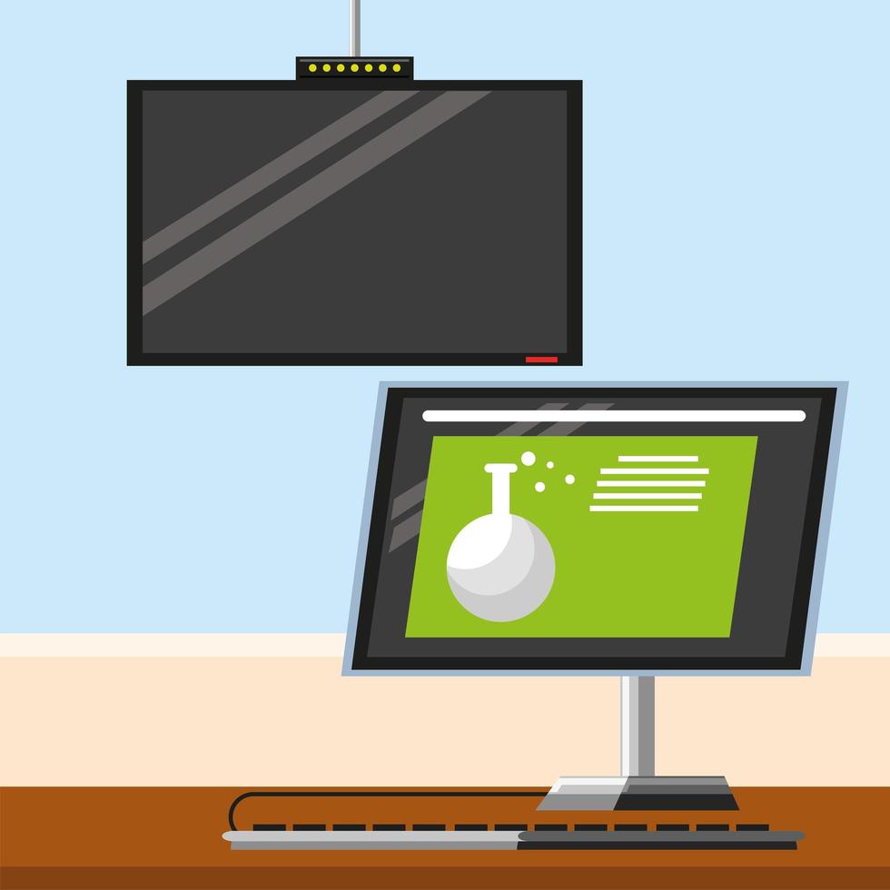 computer device and tv vector