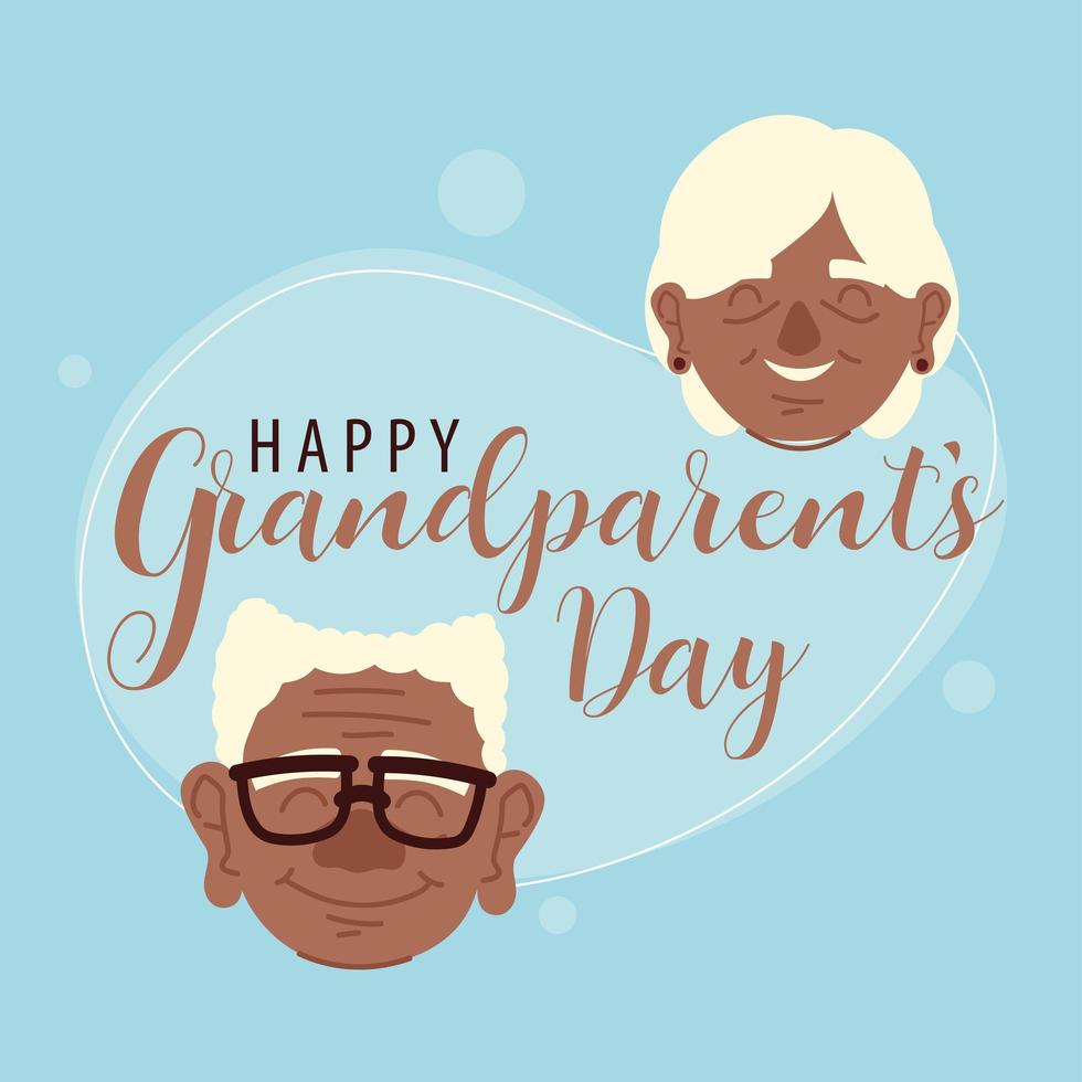 happy grandparents day invitation vector