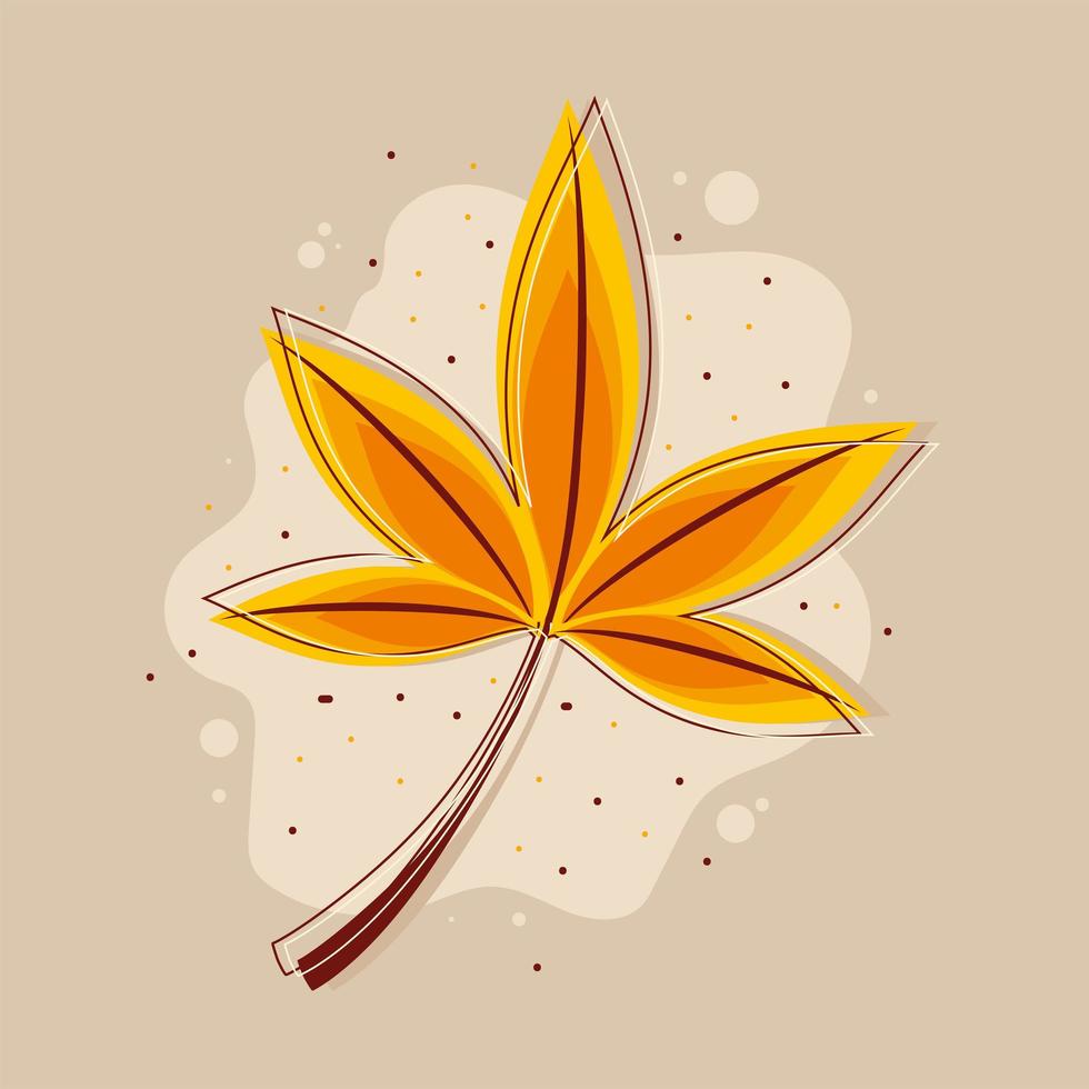 autumn leaf nature vector
