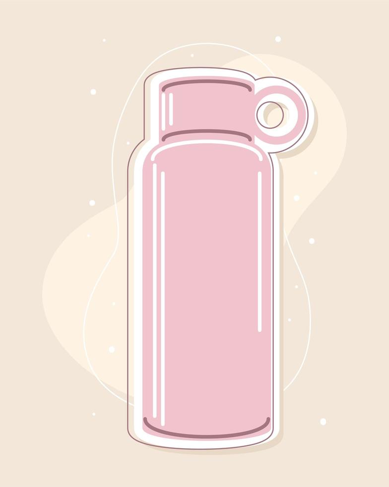 plastic thermos accessory vector