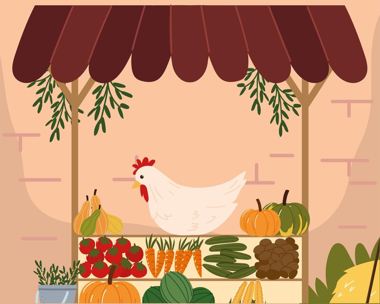 food fresh natural products vector