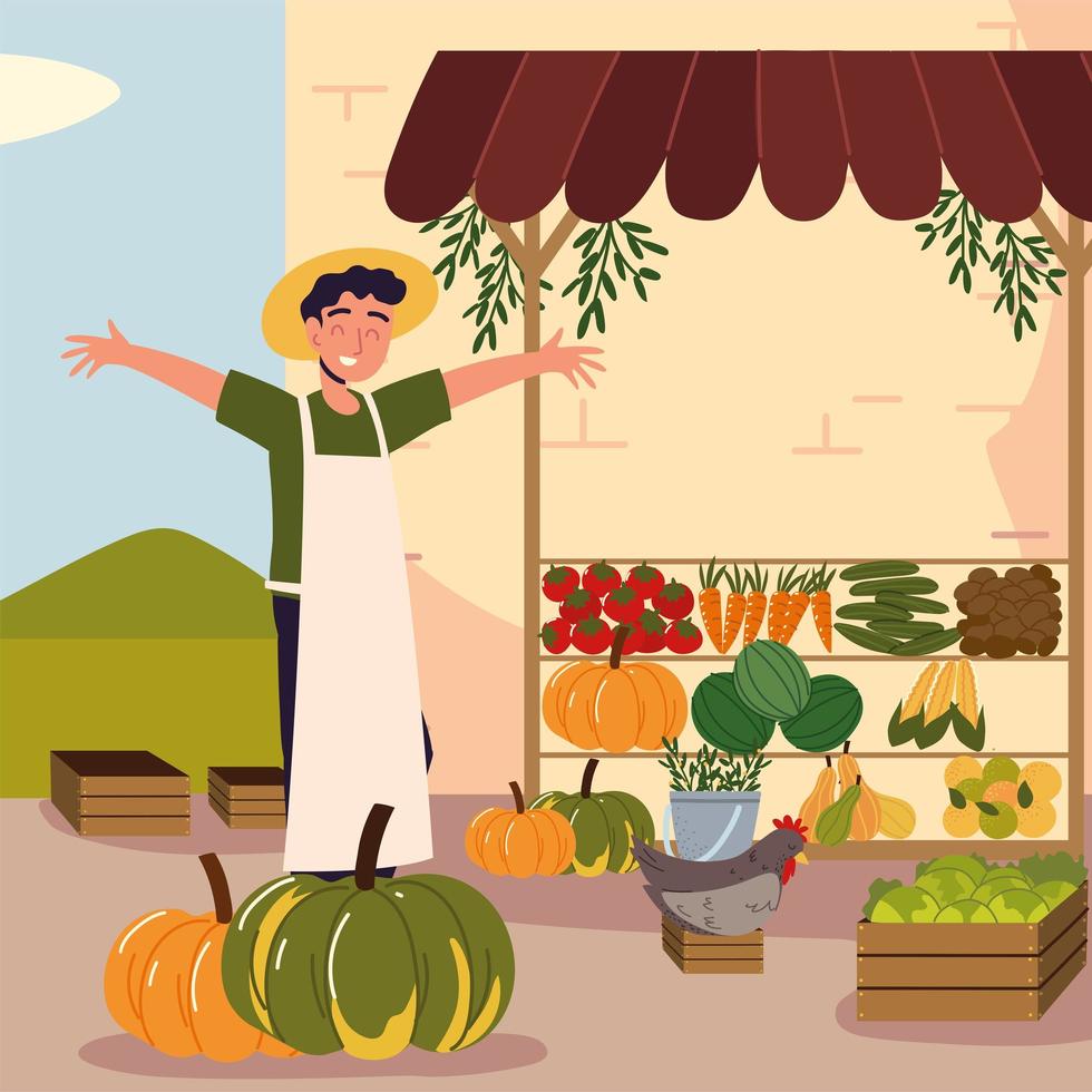 owner small local organic production vector