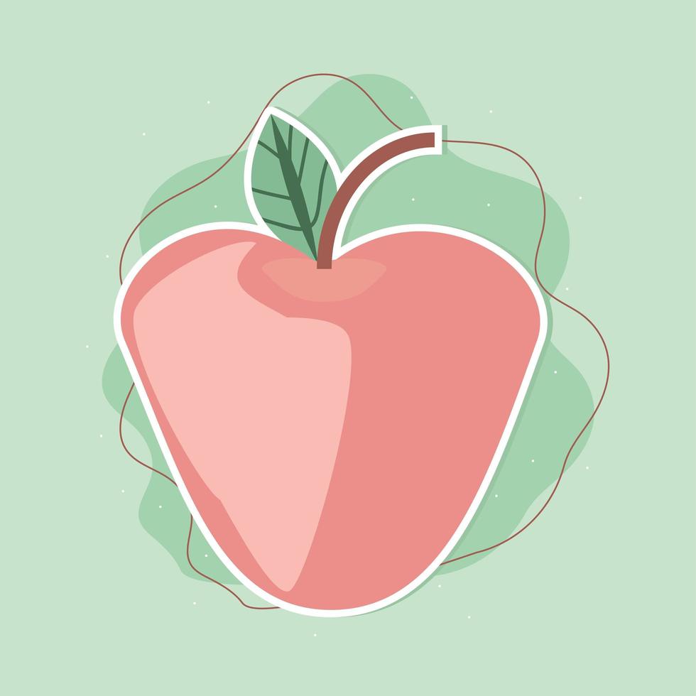 apple fruit fresh vector
