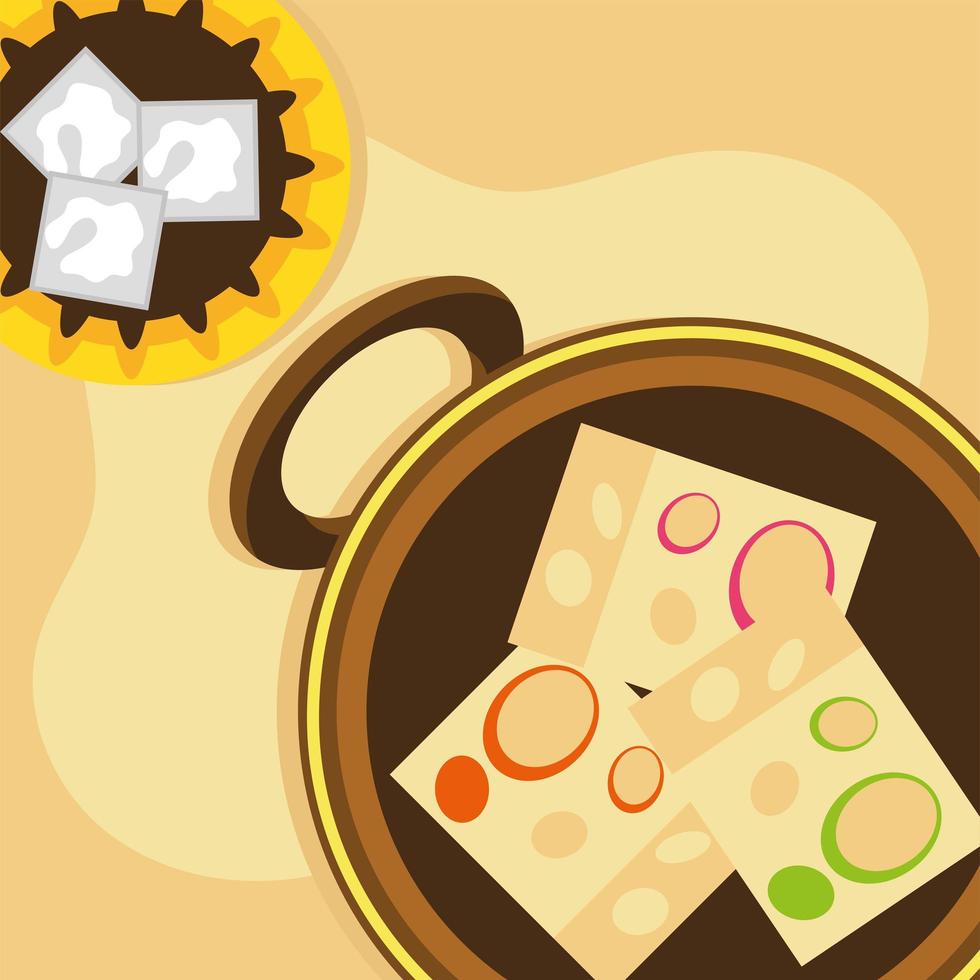 cheese with cookies vector
