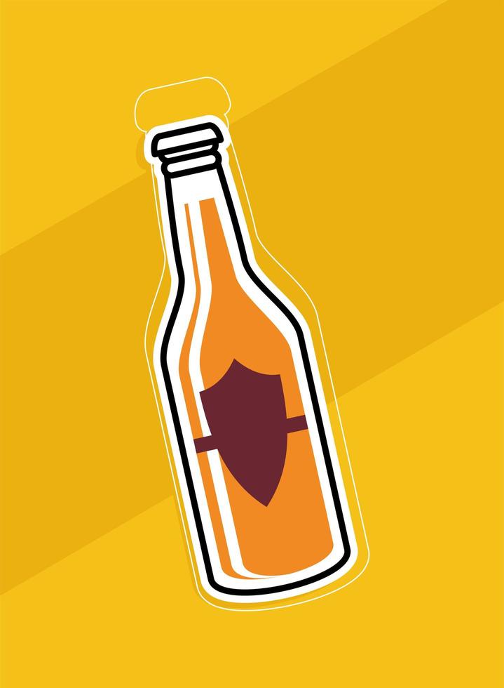 beer bottle beverage vector