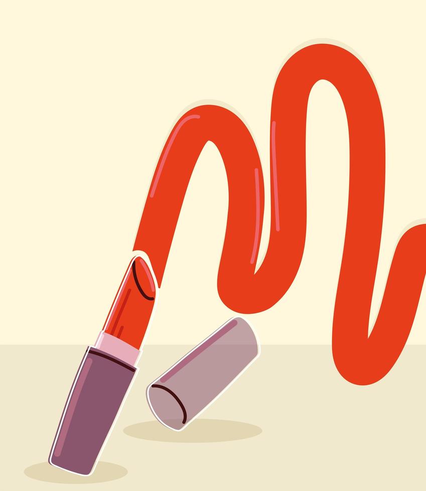 lipstick cosmetic product vector