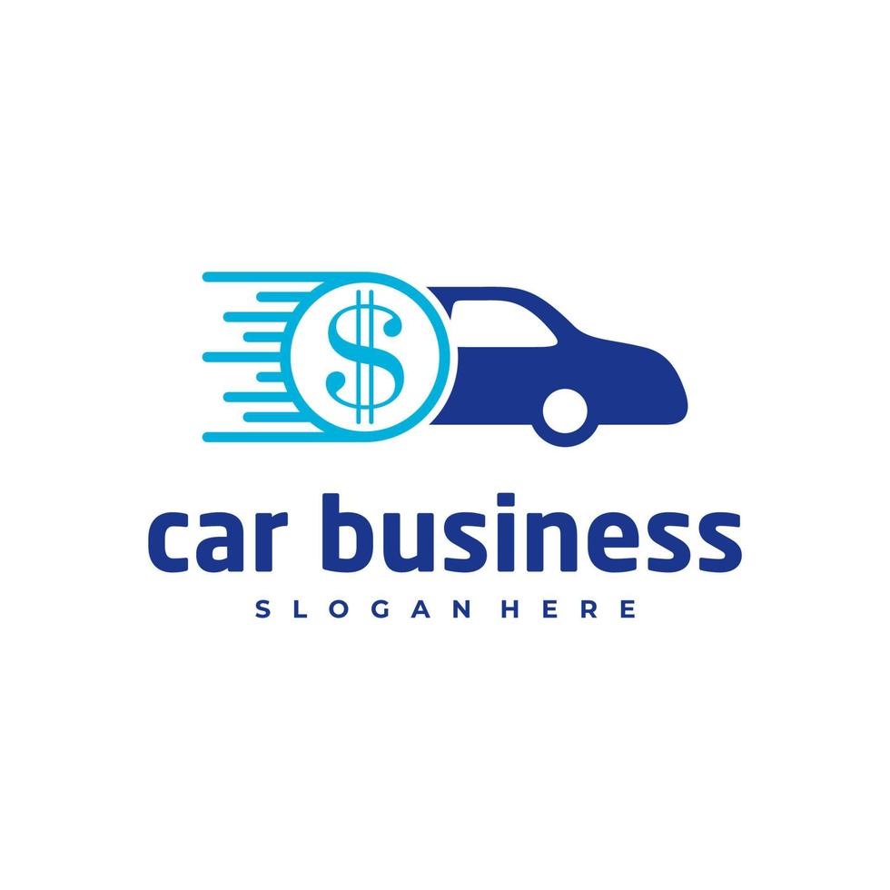 Car money logo vector template, Creative Car logo design concepts