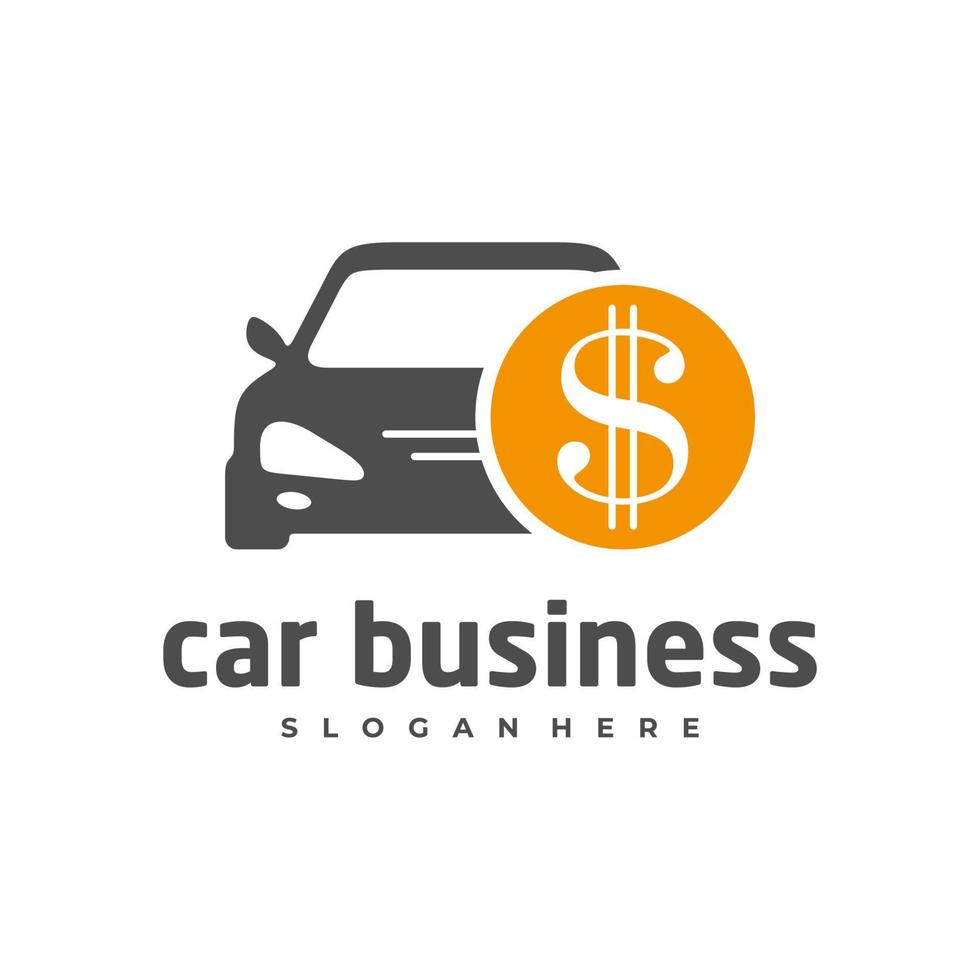 Car money logo vector template, Creative Car logo design concepts