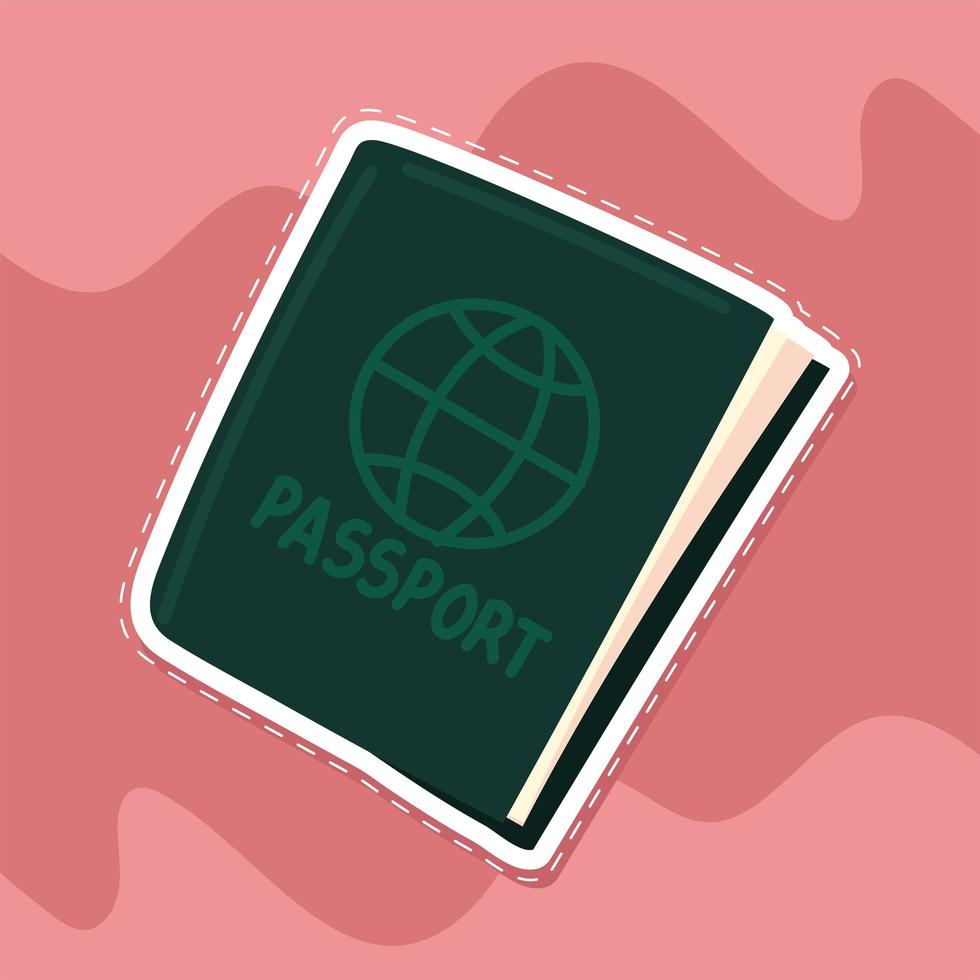 international passport travel vector