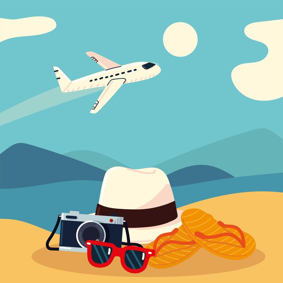 beach vacation tourism vector