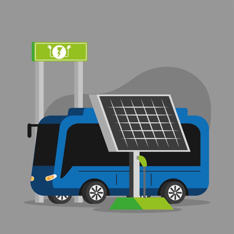 electric vehicle panel solar vector