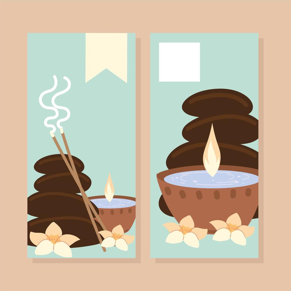 spa center card vector