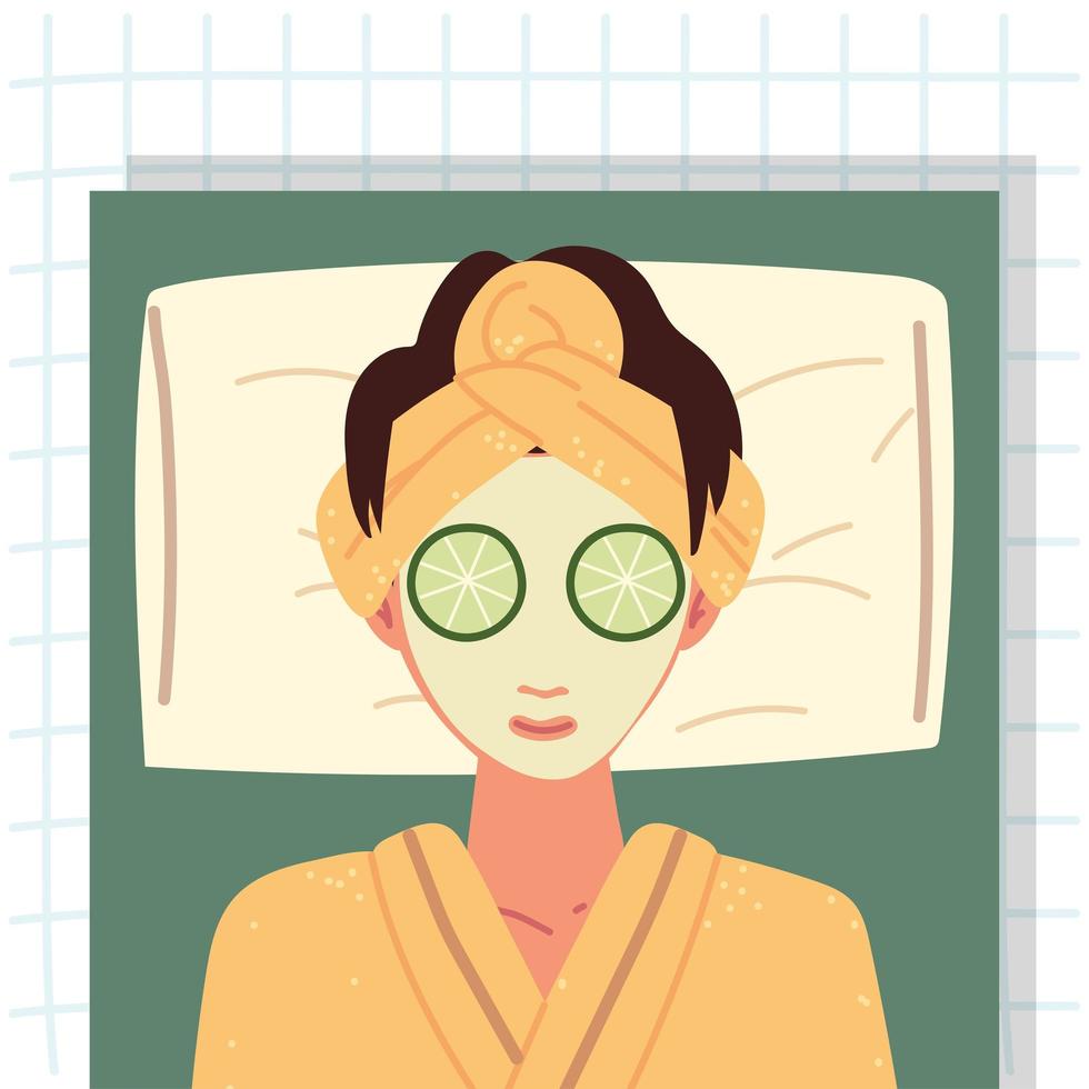 wman skin care mask vector