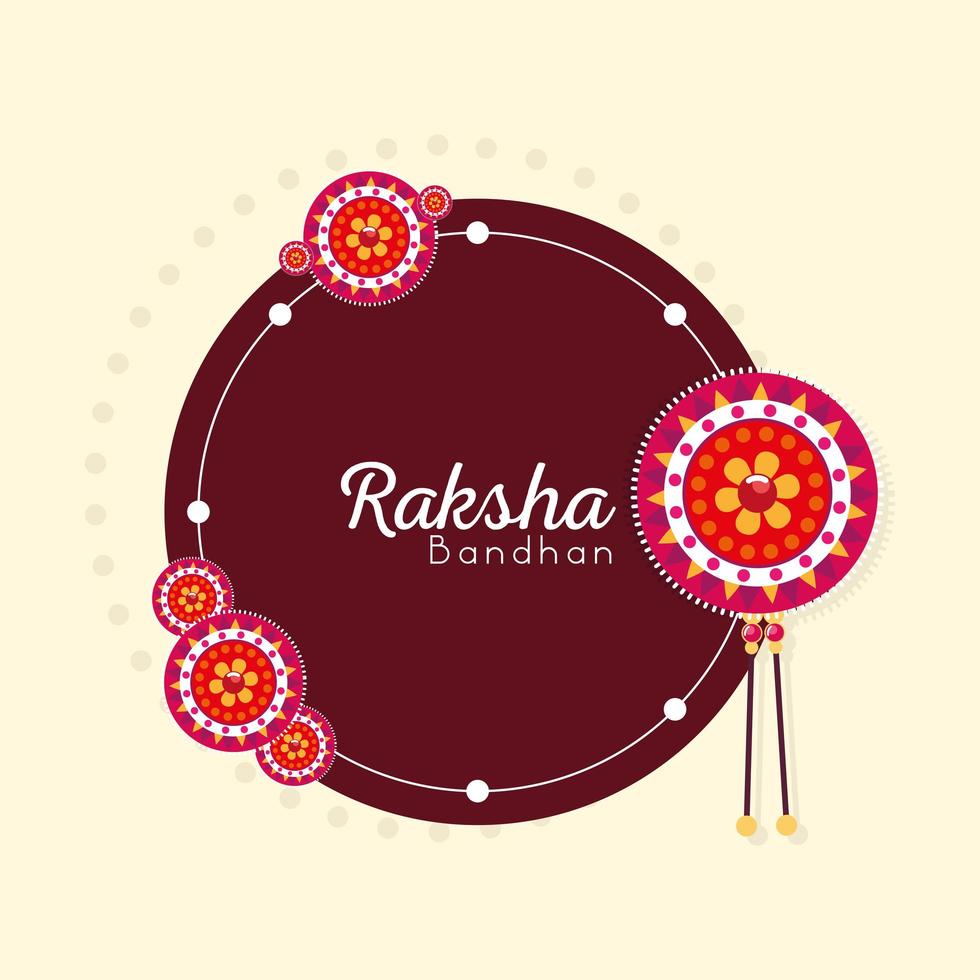 raksha bandhan bracelet vector