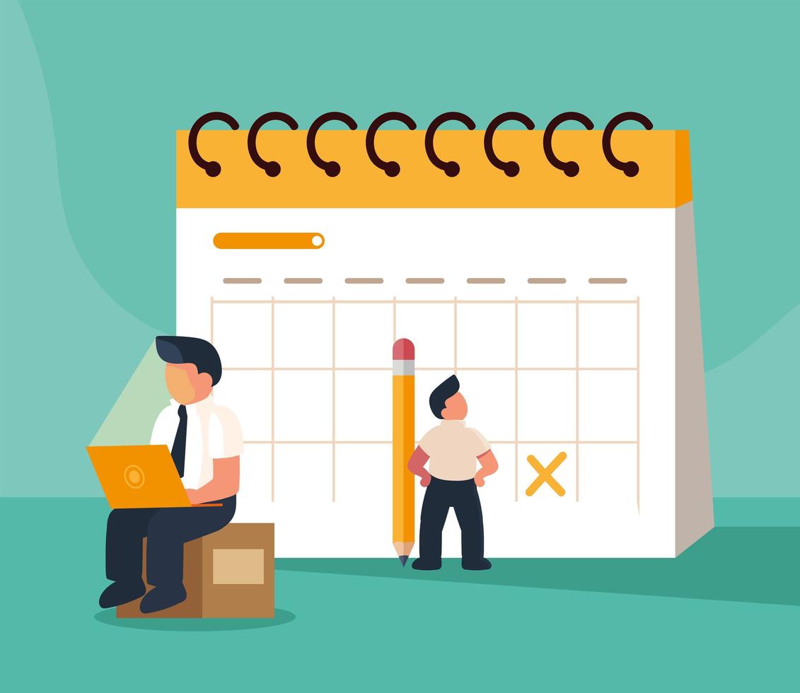 people planning and organization vector