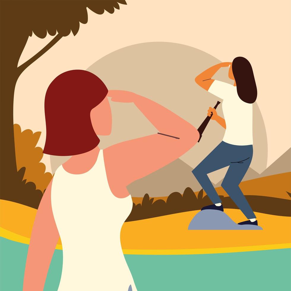 women look forward vector