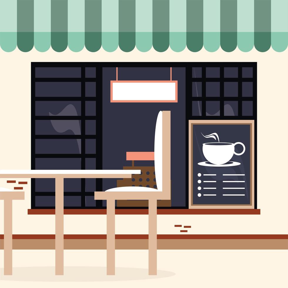 small business shop coffee vector