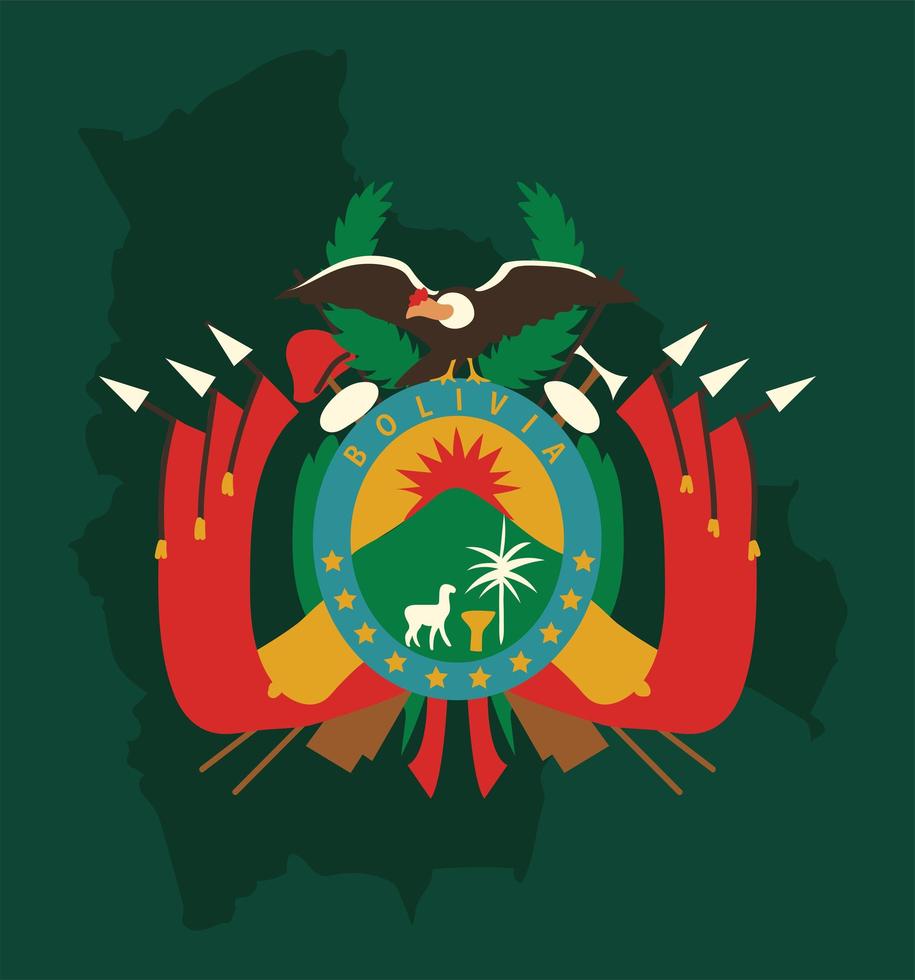 escudo nacional boliviano vector