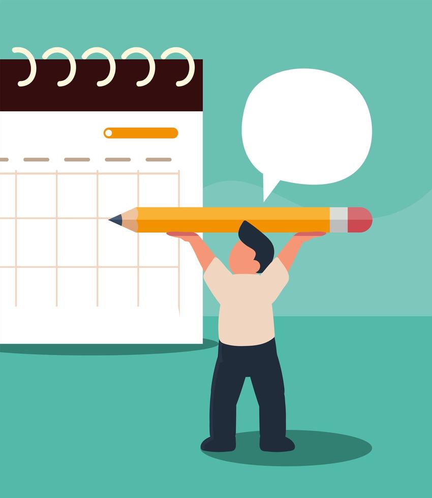 man business planning vector