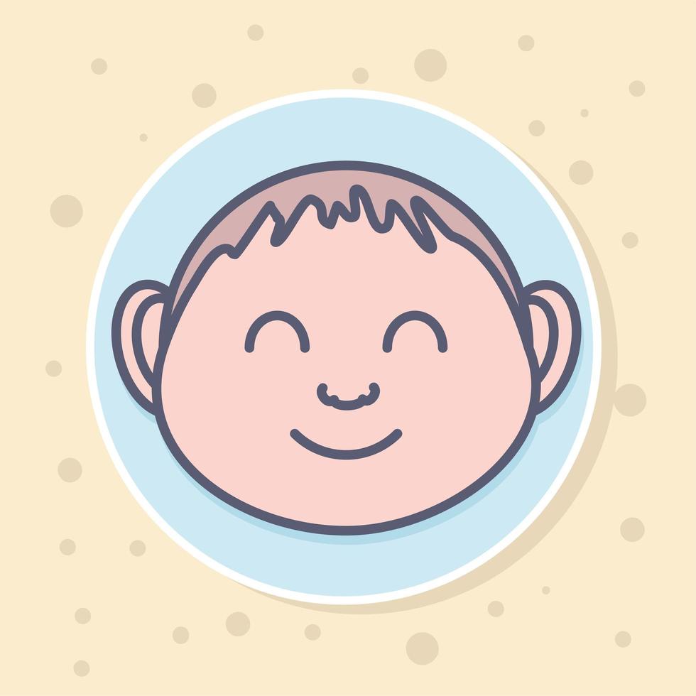 face boy baby vector