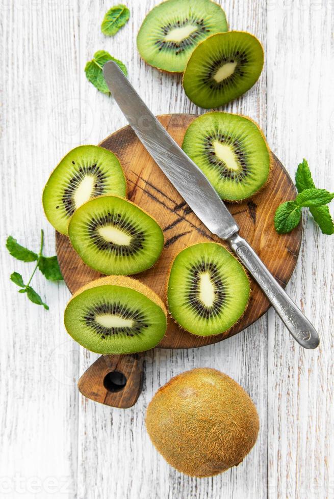 Fresh kiwi fruits photo