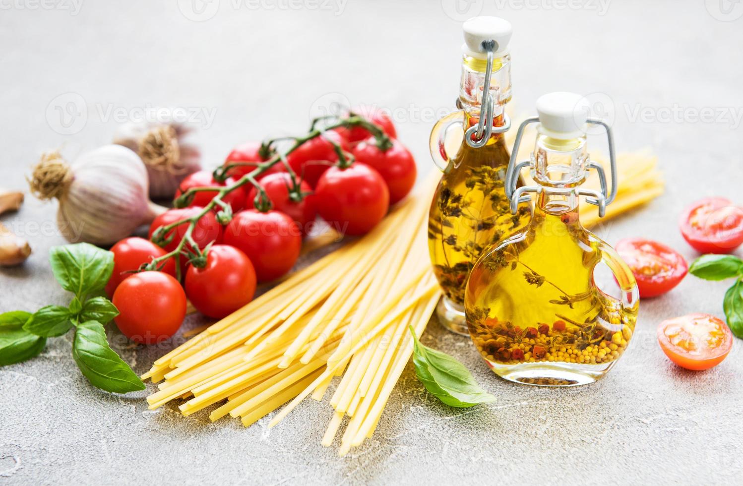 ingredientes de comida italiana foto