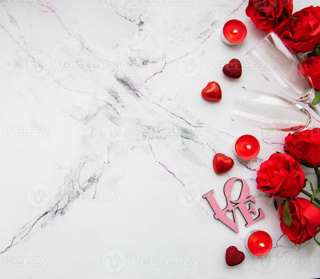 fondo romántico del día de san valentín foto