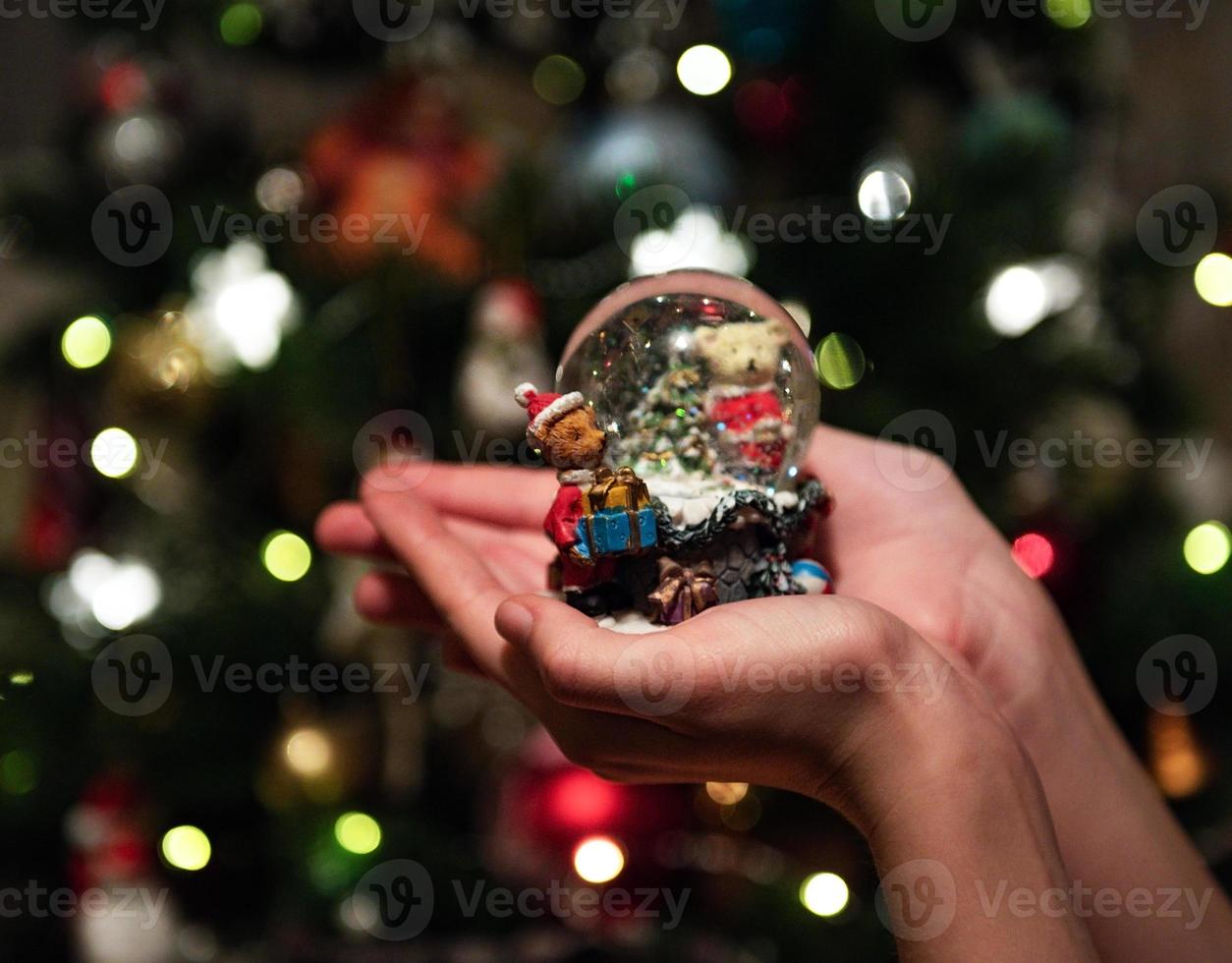 Christmas snow ball photo