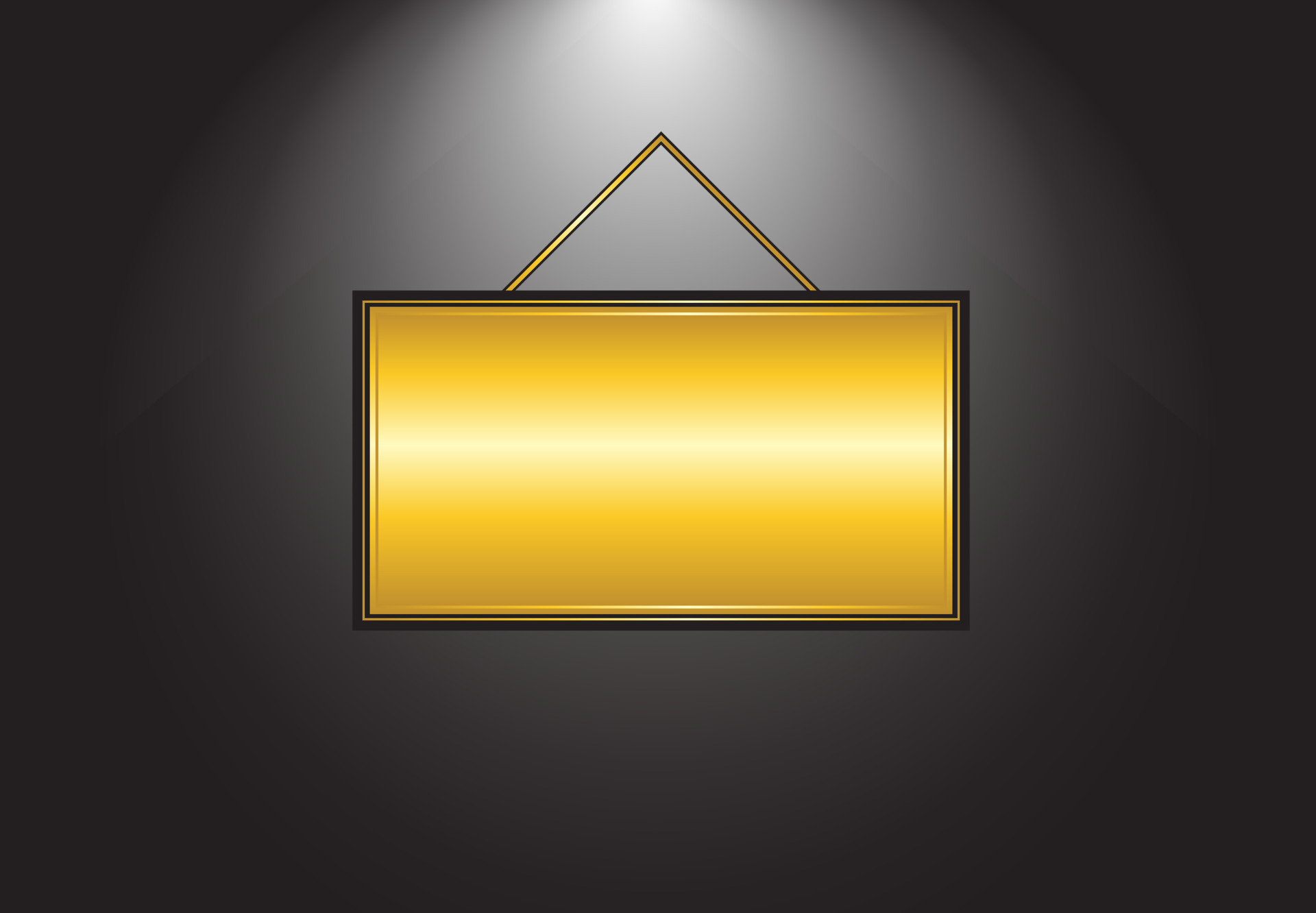 Wall frame with golden colour and dark background 4207989 Vector Art at  Vecteezy