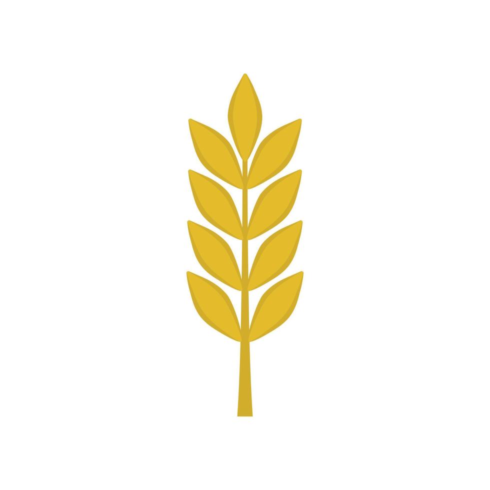 Wheat icon in flat design vector