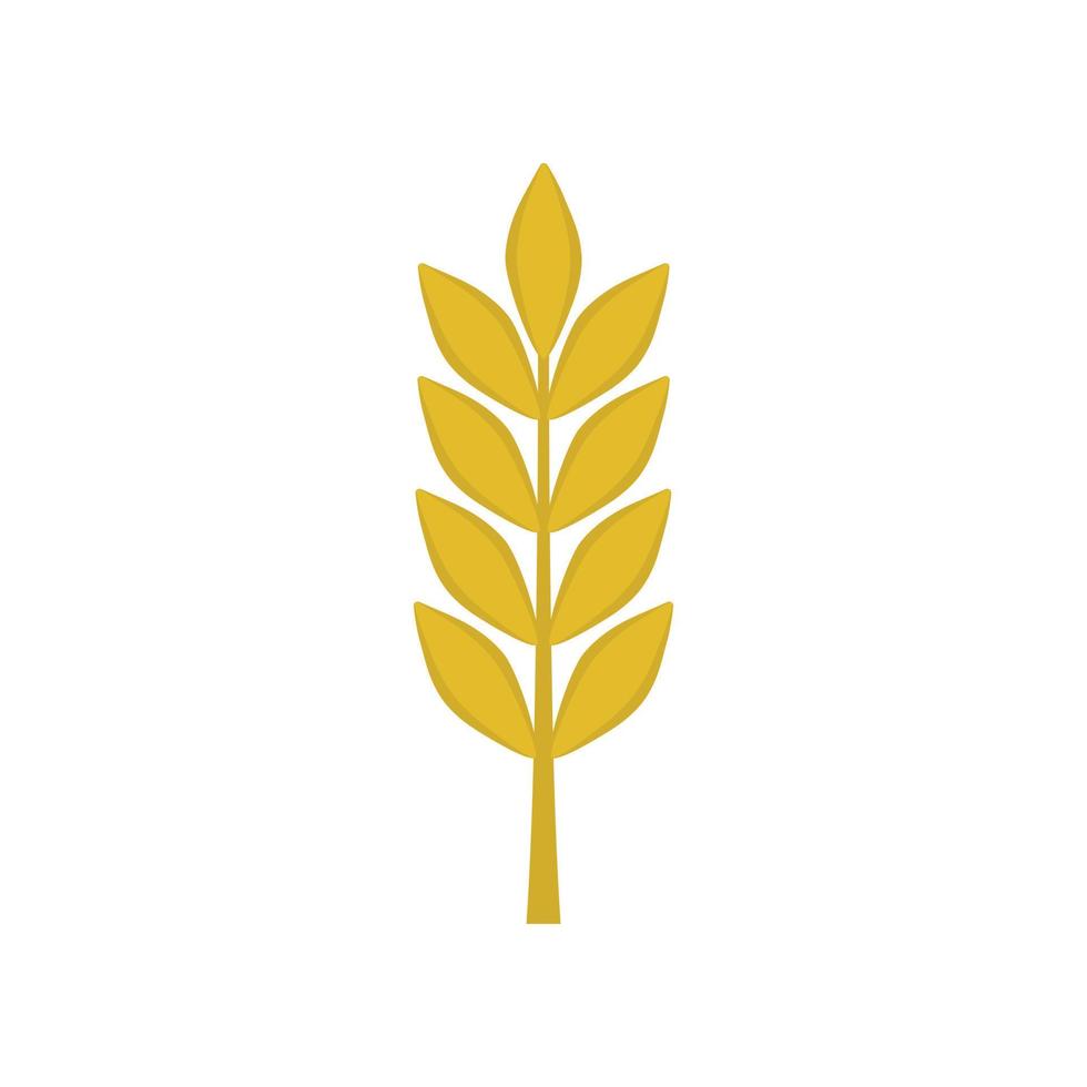 Wheat icon in flat design vector