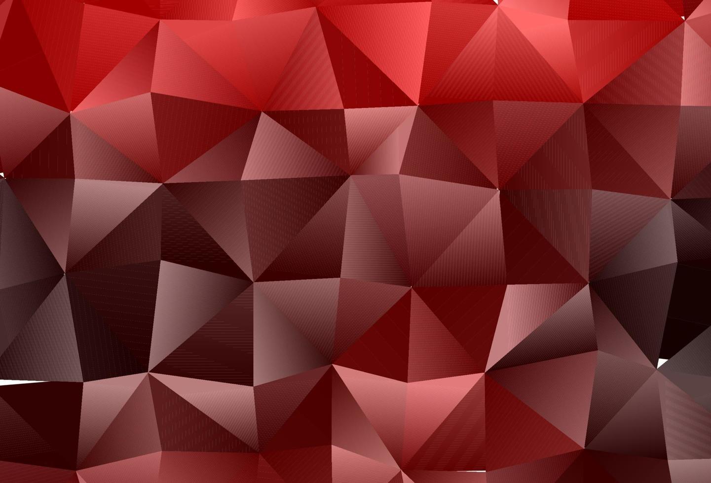 Dark Red vector shining triangular background.