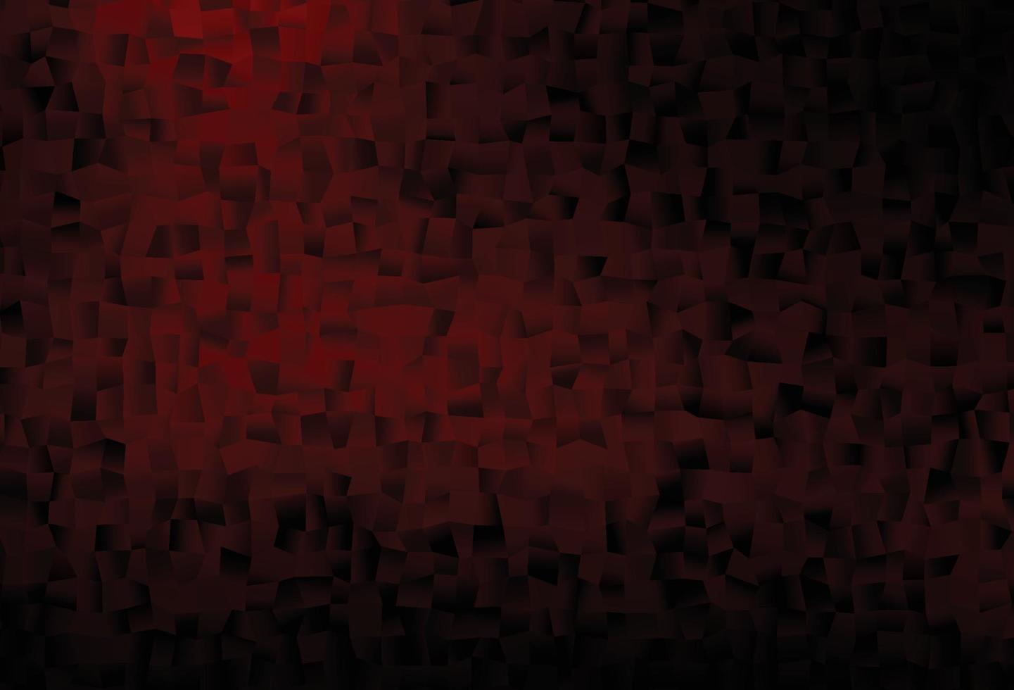 Dark Red vector pattern with crystals, rectangles.