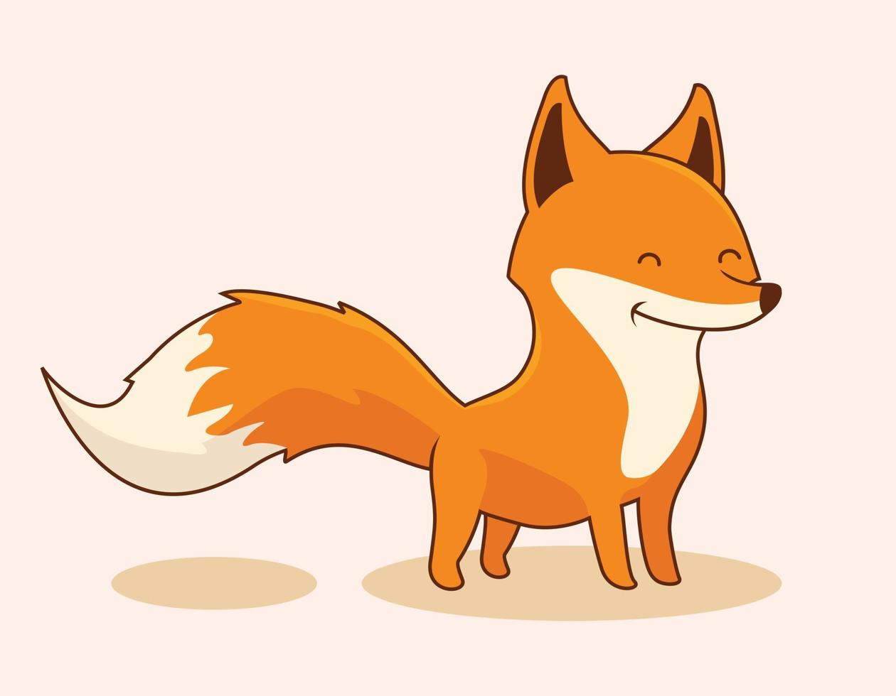 Fox illustrations Cartoon Isolated vector