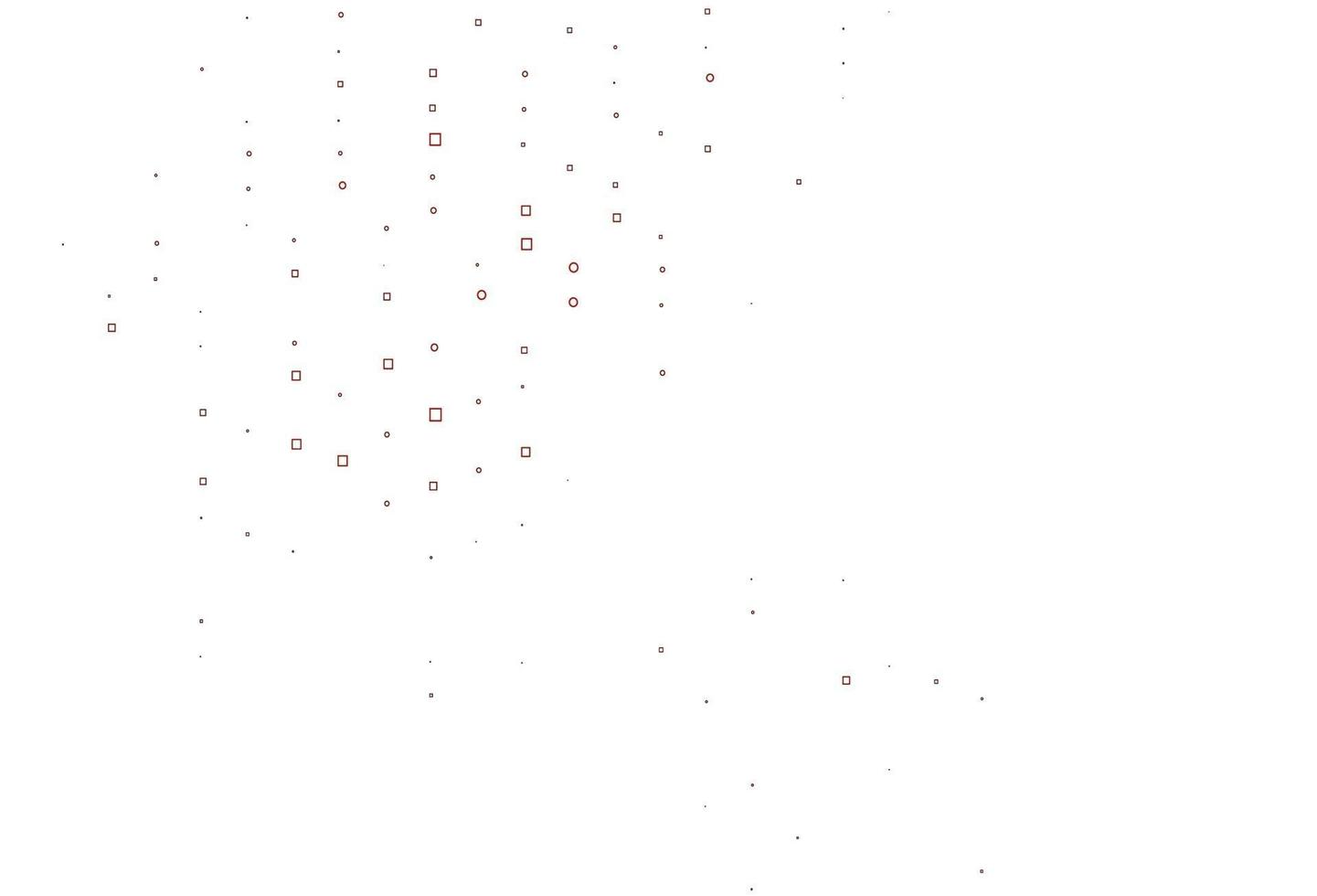 Light Red vector backdrop with lines, rectangles.