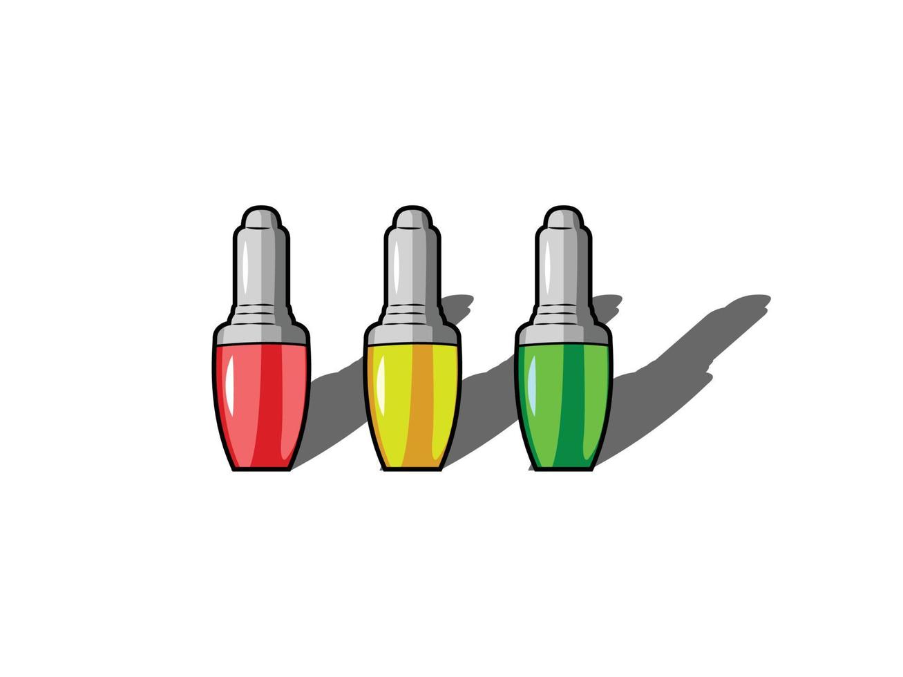 Serums bottle, medicine bottles vector