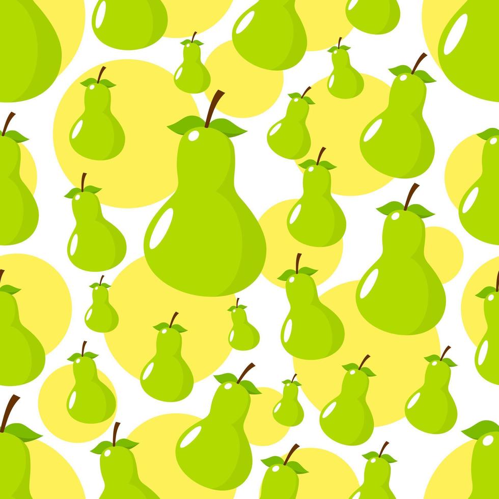 Pear pattern seamless vector