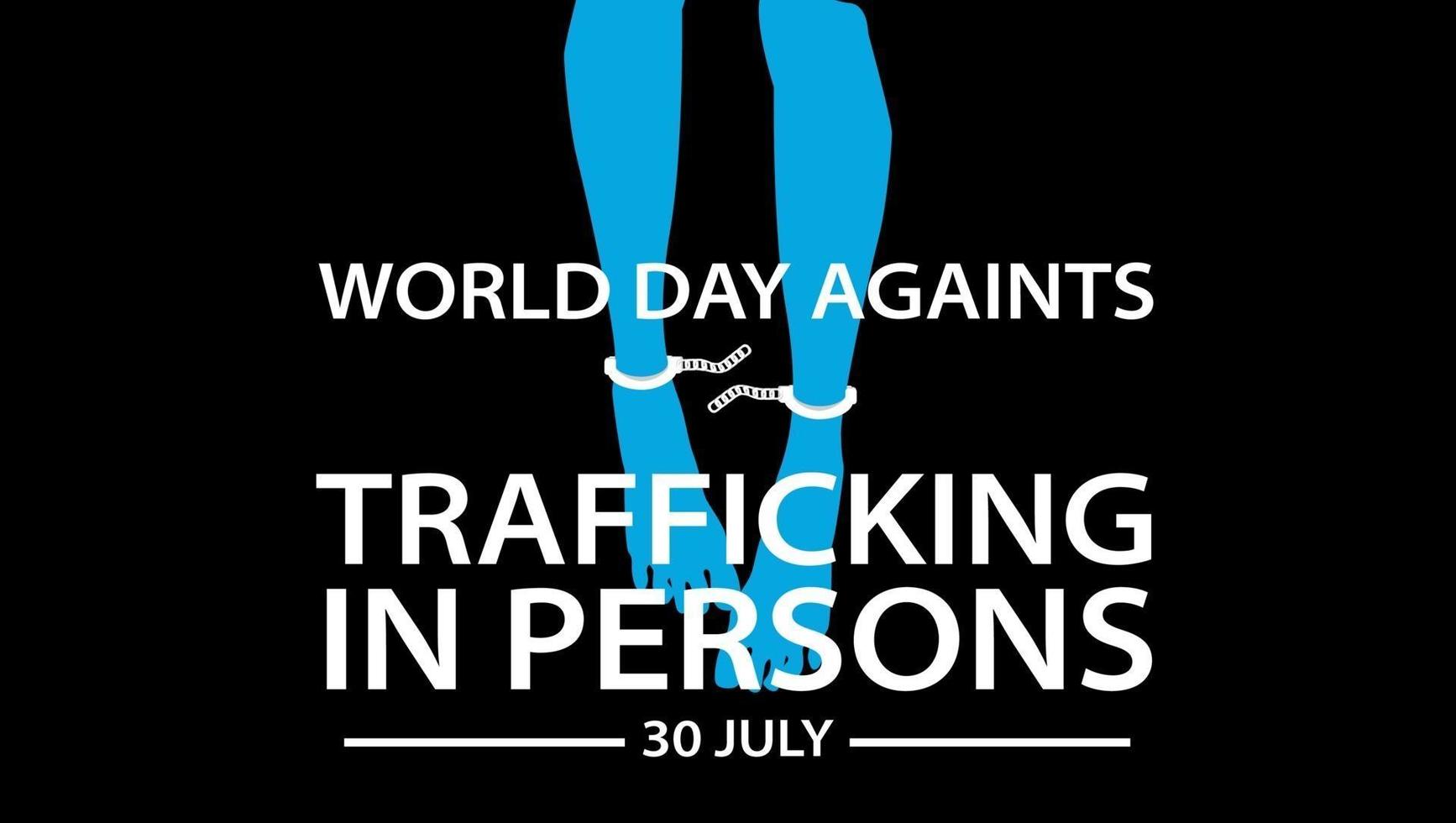 world day against trafficking in persons july 30th vector image