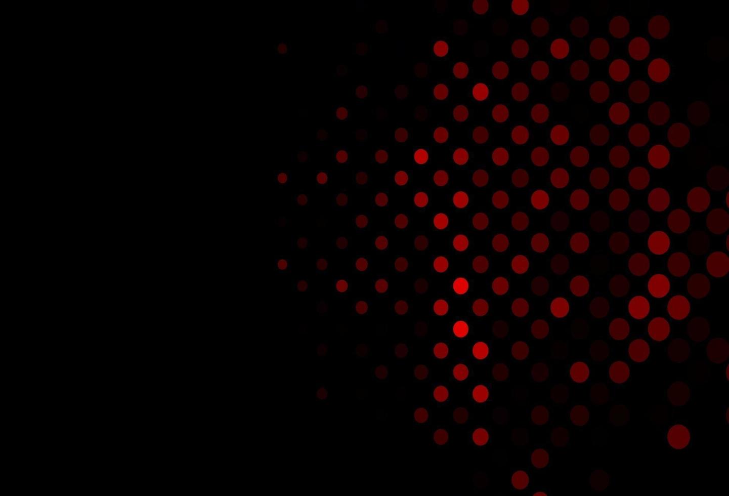 Dark Red vector backdrop with dots.