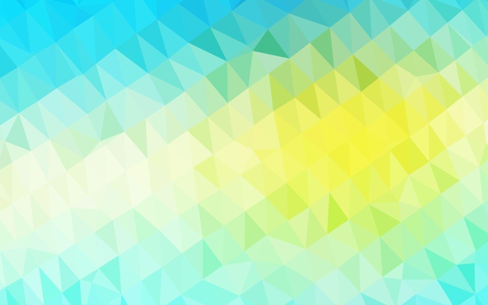 Light Blue, Yellow vector blurry triangle template.