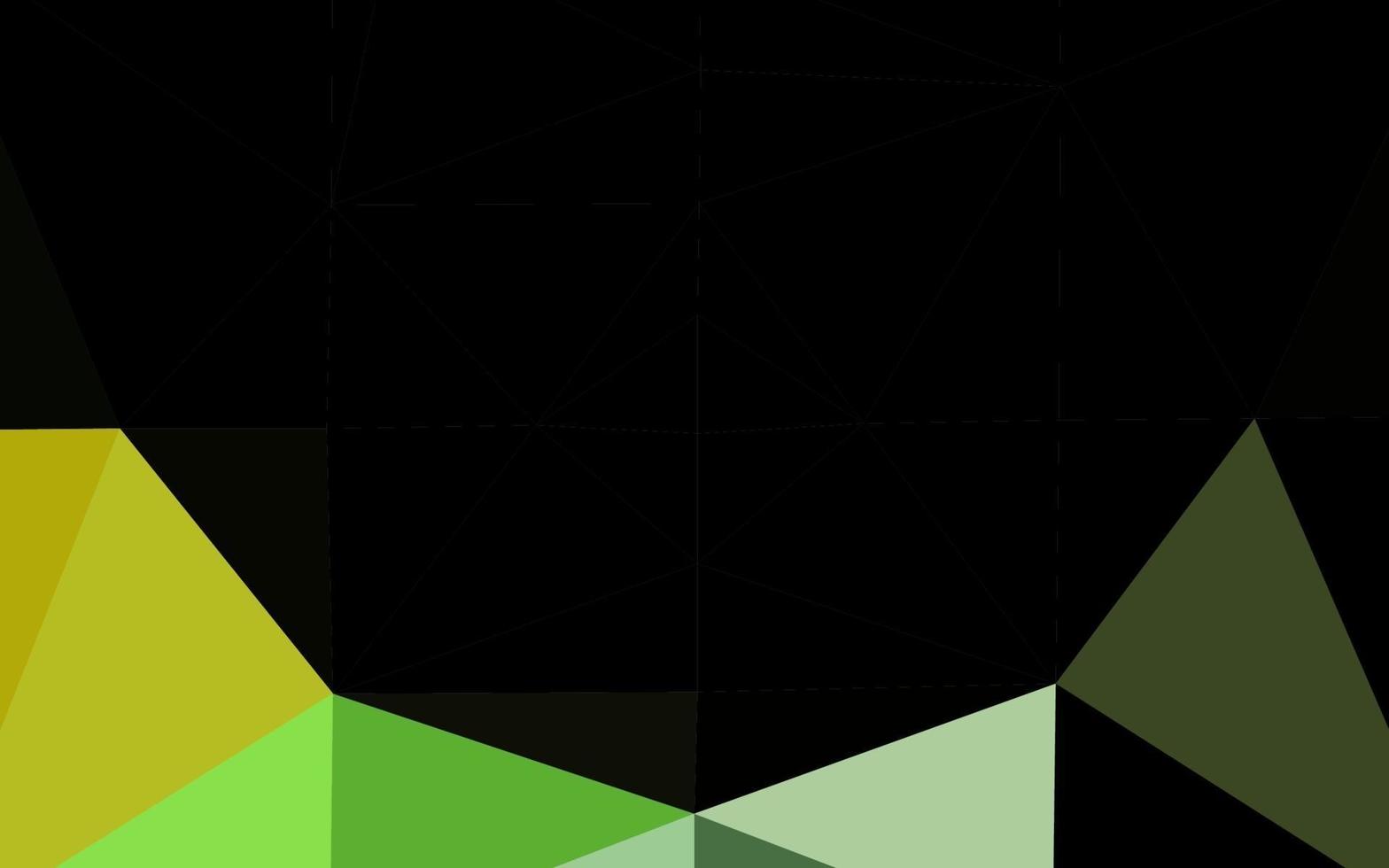 Light Green, Yellow vector abstract polygonal texture.