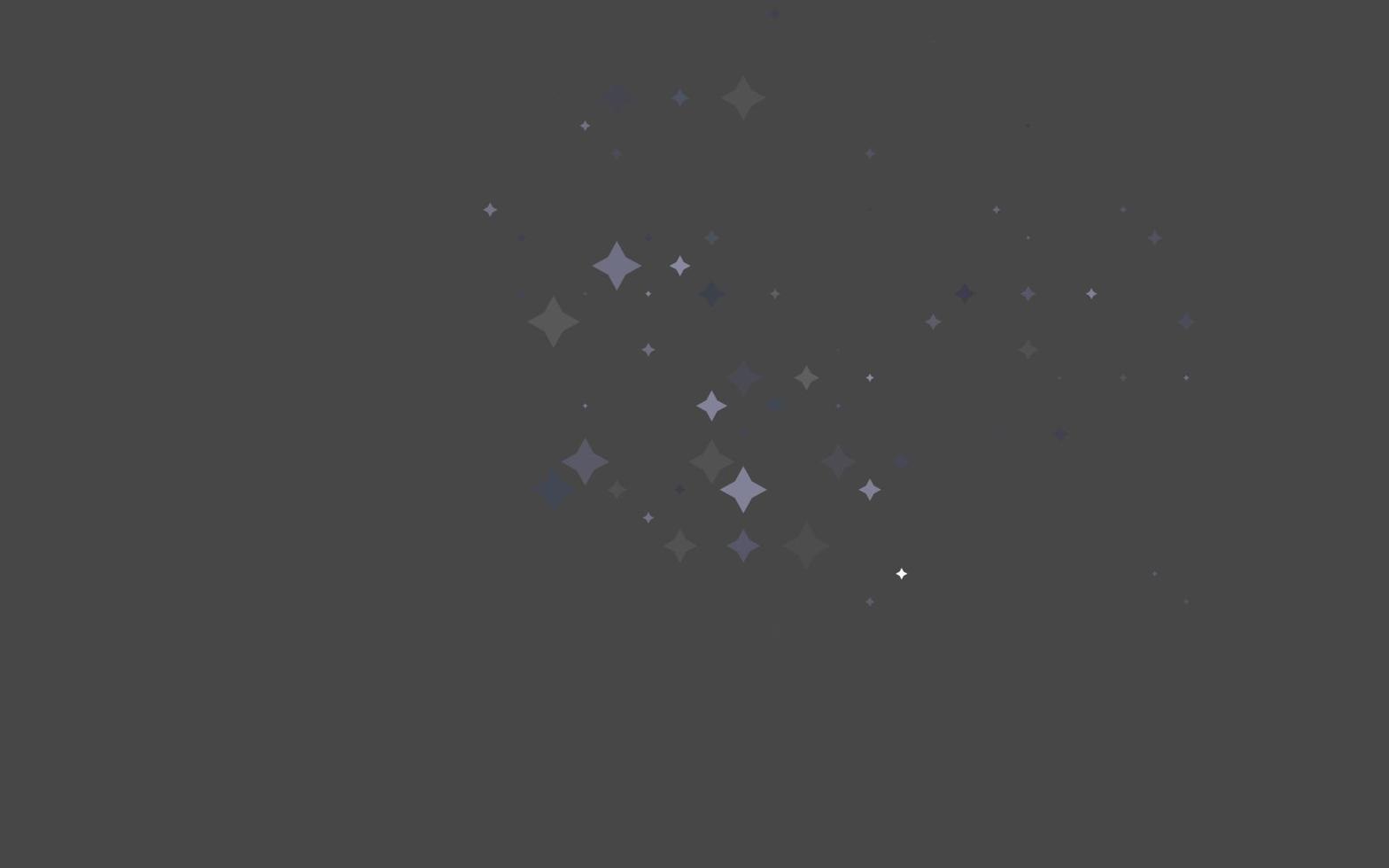 Fondo de vector negro claro con estrellas de colores.