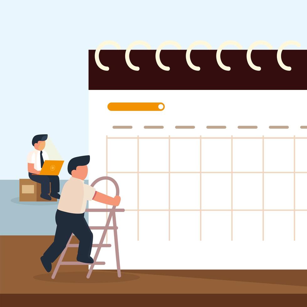 businessmen planning and management vector