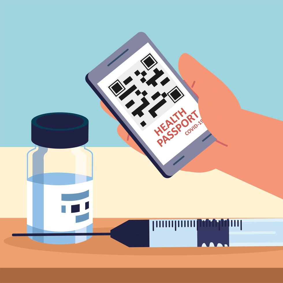 health passport app vector