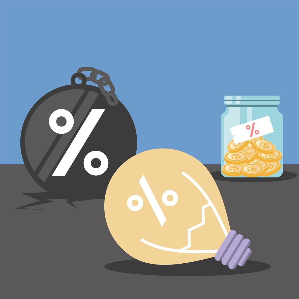 financial money interest vector