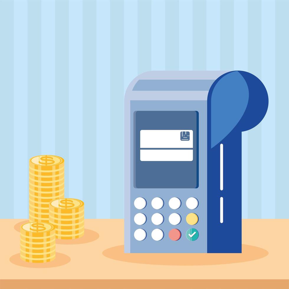 payment pos terminal vector