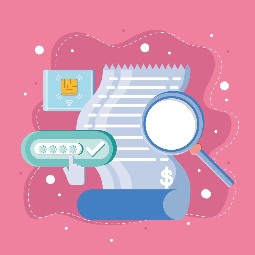 payment voucher commerce vector