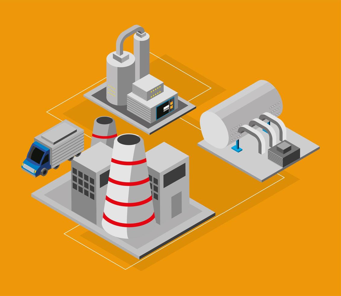 industry of automation manufacturing vector