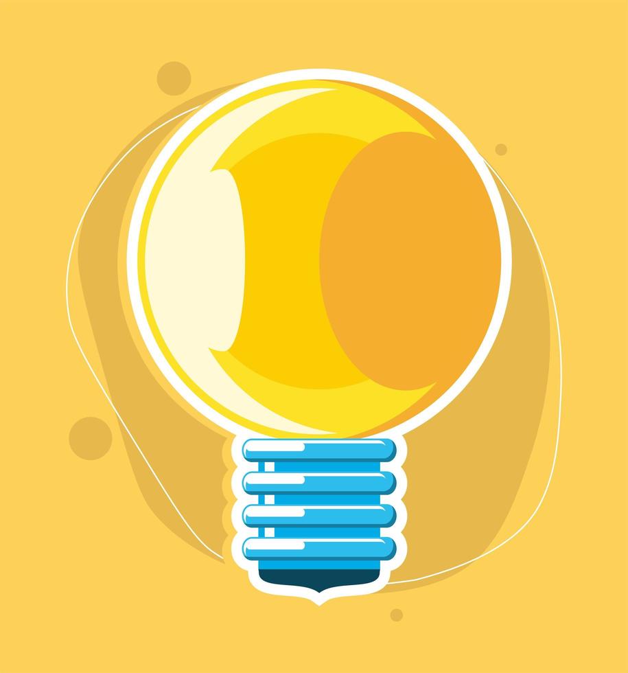 energy light bulb vector